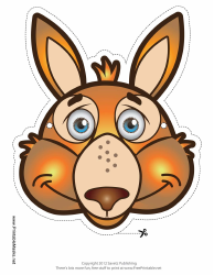 Document preview: Kangaroo Mask Template