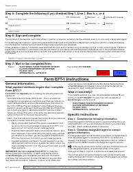 Form EFT-1 Authorization Agreement for Certain Electronic Payments - Illinois, Page 2