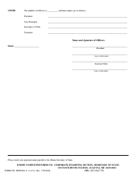 Form MNP-981-A Certificate of Organization - Maine, Page 3