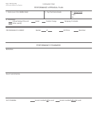 DOE Form 3430.7B Performance Appraisal Plan