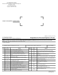 ATF Form 1370.2 Requisition for Firearms/Explosives Forms - U.S. Department of Justice