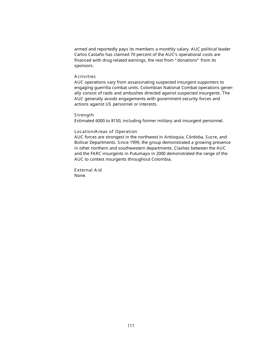 Appendix B Background Information on Designated Foreign Terrorist Organizations, Page 26