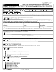 VA Form 21-0960J-4 Urinary Tract (Including Bladder and Urethra) Conditions (Excluding Male Reproductive System) Disability Benefits Questionnaire