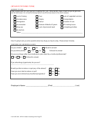 Form HIV-563 Artas Intake Screening Form - Georgia (United States), Page 4