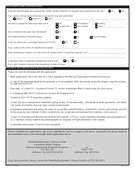 Form MO780-1712 Brownfields/Voluntary Cleanup Program (Bvcp) Application - Missouri, Page 2