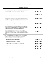 FSIS Form 5720-14 State Meat and Poultry Inspection (Mpi) Program Laboratory Quality Management System Checklist, Page 3