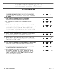 FSIS Form 5720-14 State Meat and Poultry Inspection (Mpi) Program Laboratory Quality Management System Checklist, Page 5