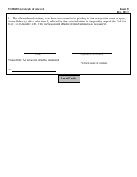 Form 9 Certificate of Interest, Page 2