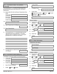 USCIS Form I-361 Affidavit of Financial Support and Intent to Petition for Legal Custody for Public Law 97-359 Amerasian, Page 2