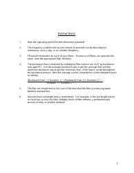 Filter Backwash Recycling Rule Recordkeeping Form - Connecticut, Page 2