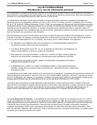 Formulario SSA-437-BK-SP Formulario De Querella Por Discriminacion (Spanish), Page 7