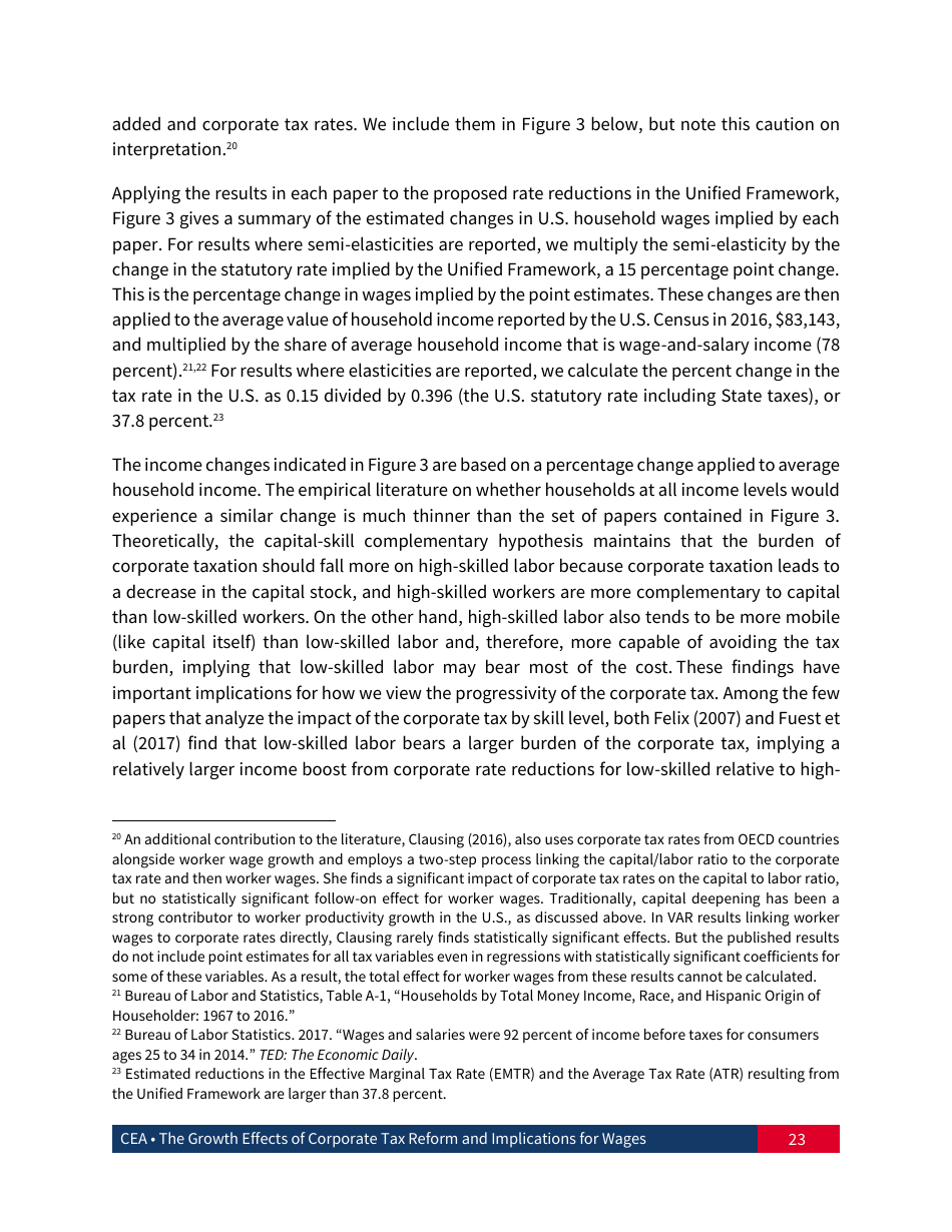 The Growth Effects of Corporate Tax Reform and Implications for Wages, Page 24