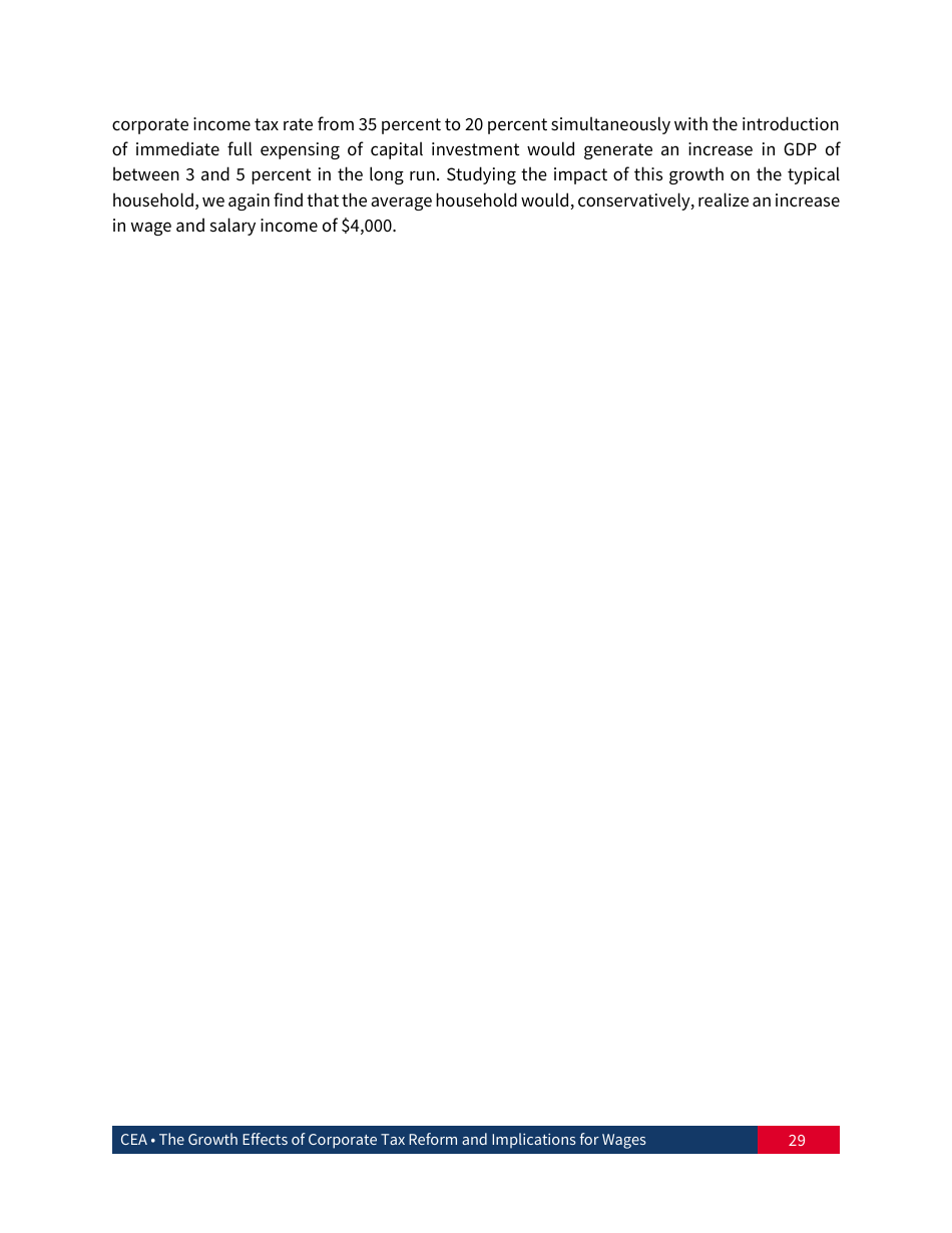 The Growth Effects of Corporate Tax Reform and Implications for Wages, Page 30