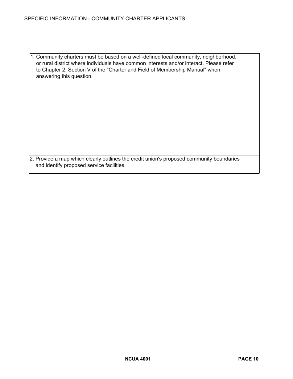 NCUA Form 4001 Federal Credit Union Investigation Report, Page 10