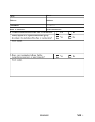 NCUA Form 4001 Federal Credit Union Investigation Report, Page 12