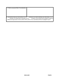 NCUA Form 4001 Federal Credit Union Investigation Report, Page 2