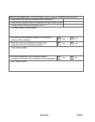 NCUA Form 4001 Federal Credit Union Investigation Report, Page 5
