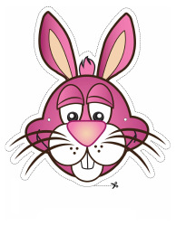 Document preview: Bunny Mask Template