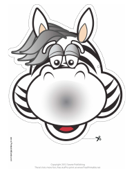 Document preview: Zebra Mask Template - Grey