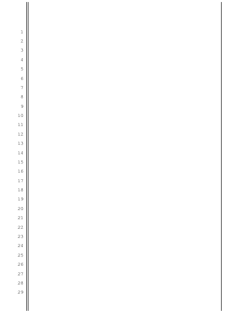 A preview of the Blank Pleading Paper Template with 29 Lines.