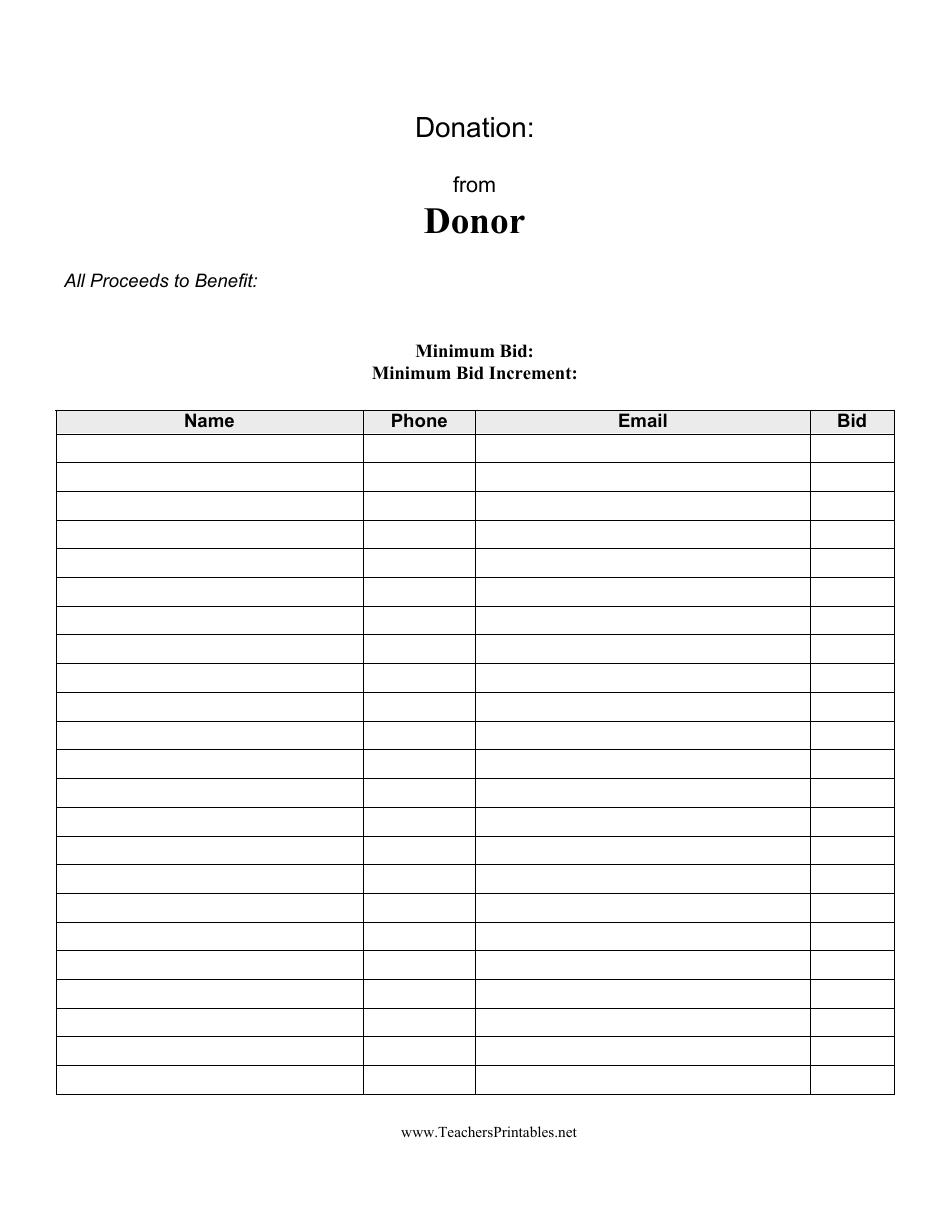 Donation Form - Fill Out, Sign Online and Download PDF | Templateroller