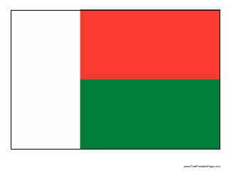 Document preview: Madagascar Flag Template - Madagascar