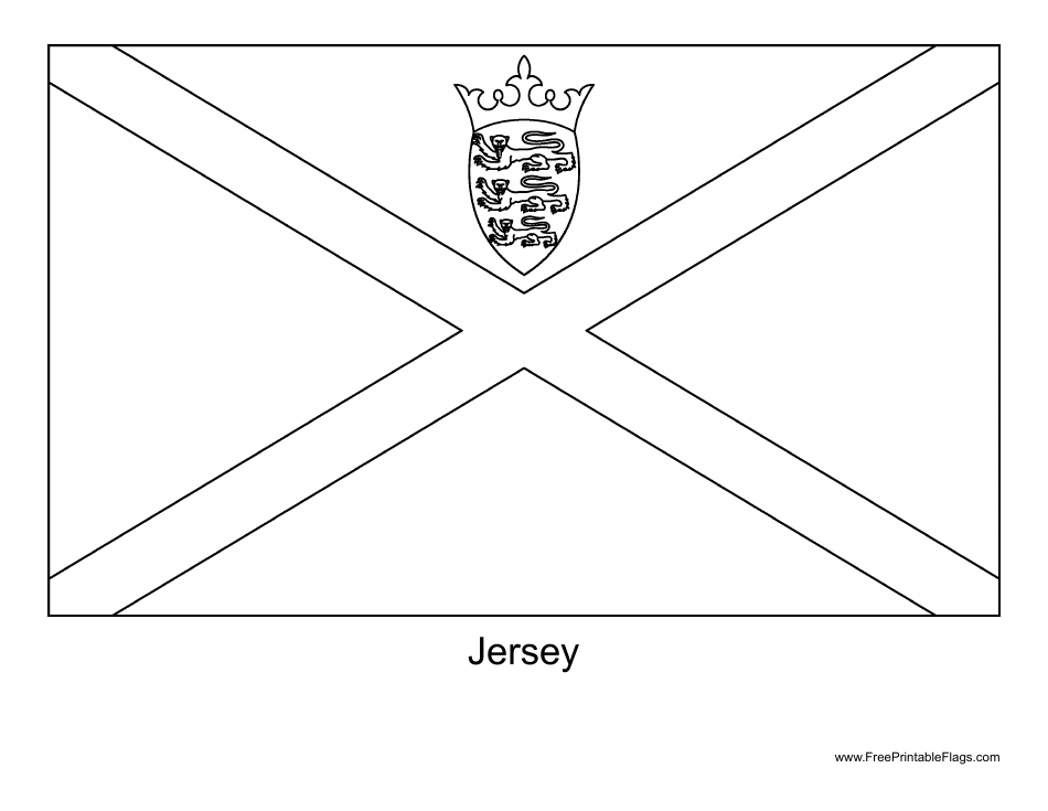 Blank Jersey Flag Template, Page 1