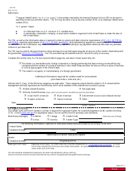 Form AO213 Vendor Information/Tin Certification, Page 2