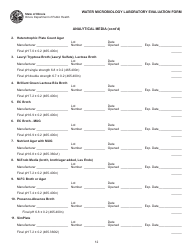 Water Microbiology Laboratory Evaluation Form - Illinois, Page 12