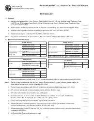 Water Microbiology Laboratory Evaluation Form - Illinois, Page 14