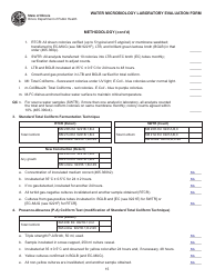 Water Microbiology Laboratory Evaluation Form - Illinois, Page 15
