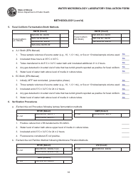 Water Microbiology Laboratory Evaluation Form - Illinois, Page 16