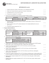 Water Microbiology Laboratory Evaluation Form - Illinois, Page 17