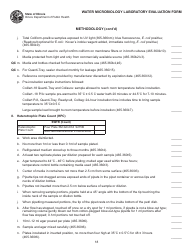 Water Microbiology Laboratory Evaluation Form - Illinois, Page 18