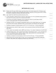 Water Microbiology Laboratory Evaluation Form - Illinois, Page 19