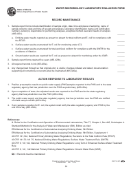Water Microbiology Laboratory Evaluation Form - Illinois, Page 22
