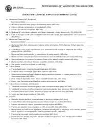 Water Microbiology Laboratory Evaluation Form - Illinois, Page 6