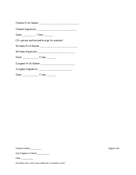 Form DOH-MQA1255 Cataract Operation Informed Consent - Florida, Page 6