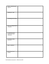 Work Readiness Assessment Form - Tennessee, Page 2