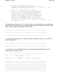 Form CI-1 Commodity Information Sheet - New York, Page 2