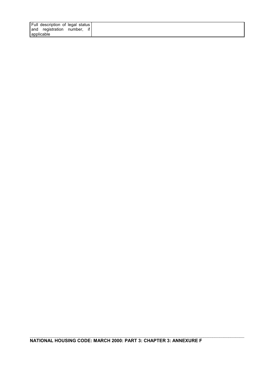 Annexure F Application for a Project Linked Subsidy - South Africa, Page 6