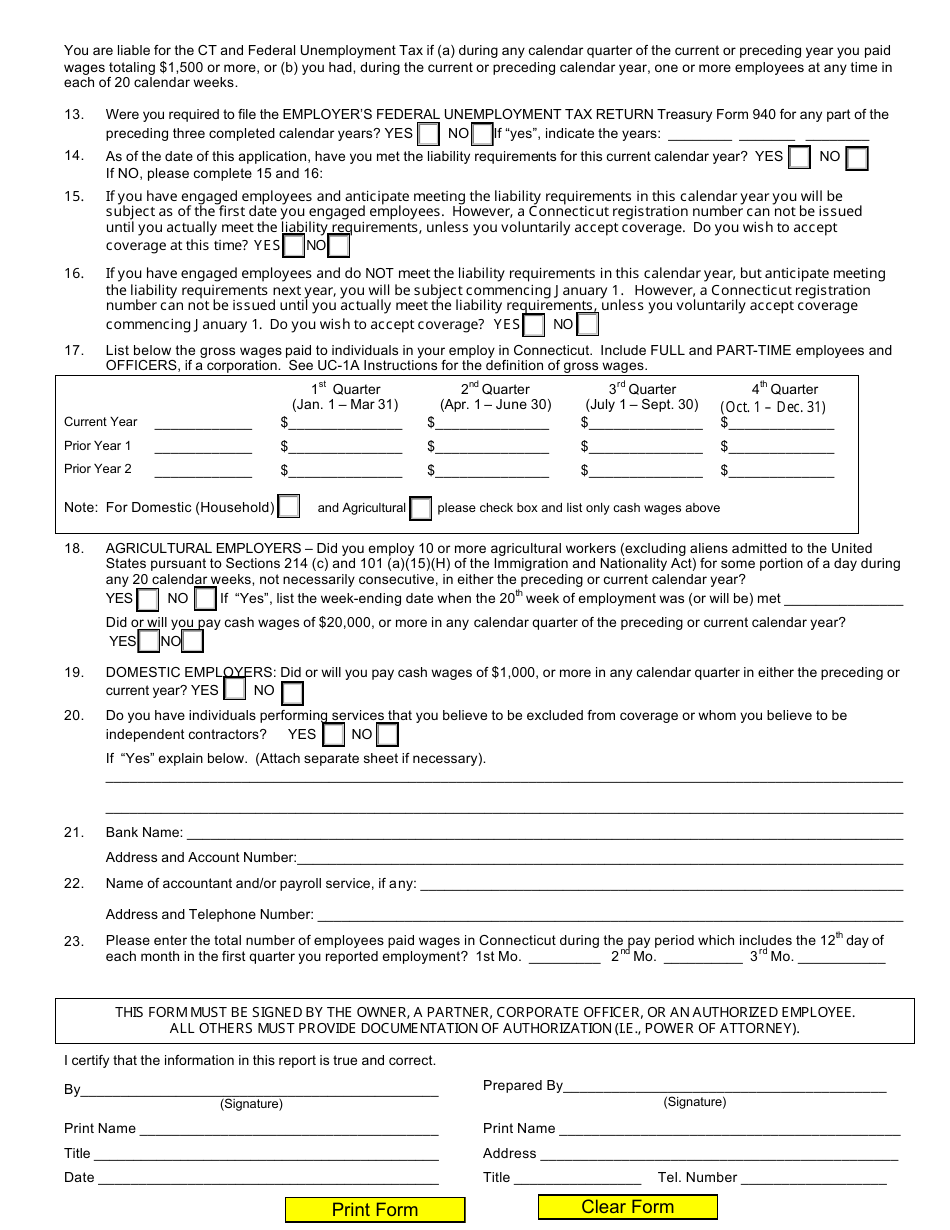 Form Uc-1a - Fill Out, Sign Online And Download Fillable Pdf 