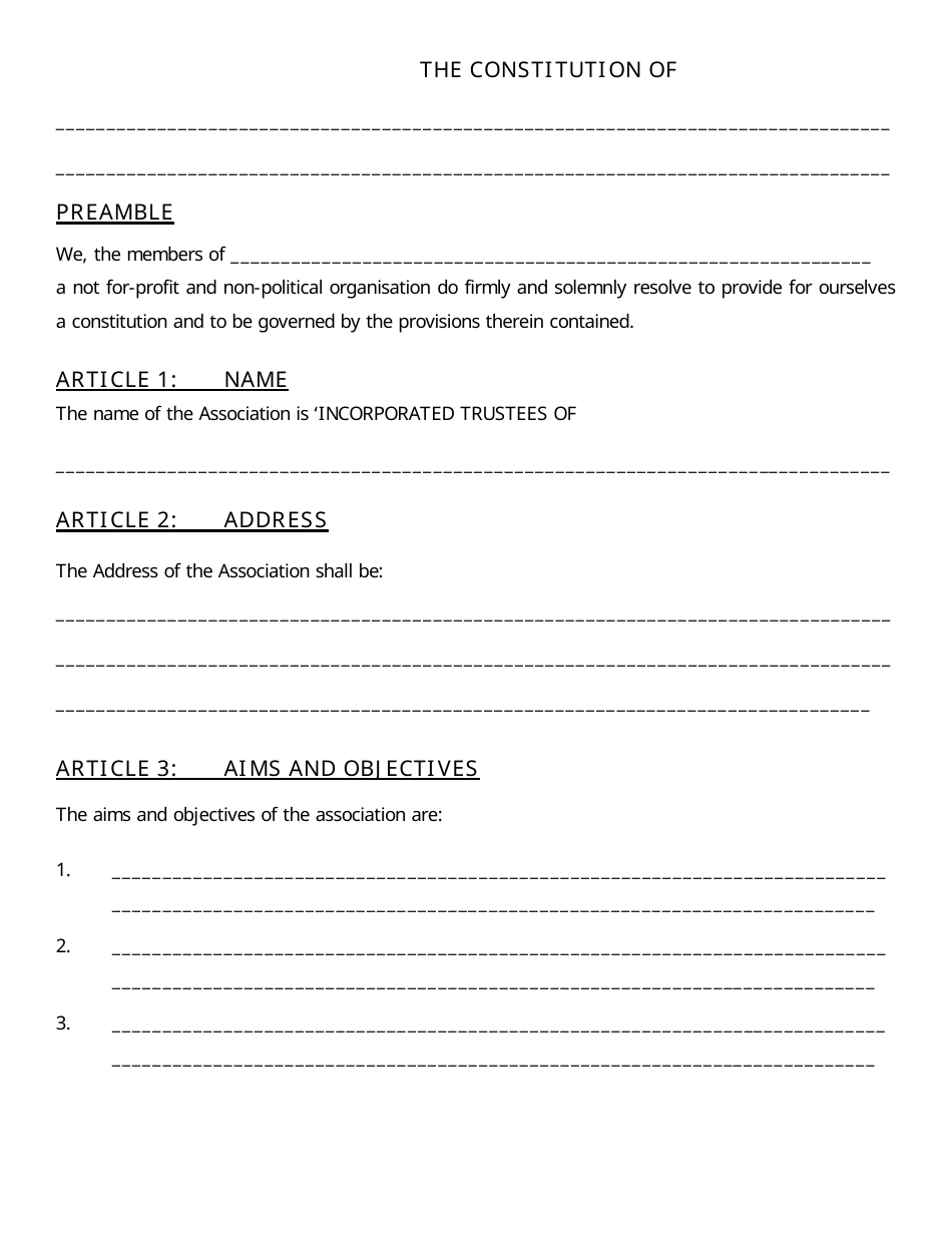 Form CAC / IT1 Incorporated Trustees Application Form - Nigeria, Page 5