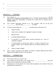 Form CAC/IT1 Incorporated Trustees Application Form - Nigeria, Page 6