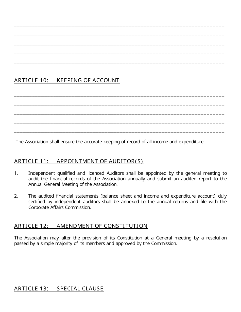 Form CAC / IT1 Incorporated Trustees Application Form - Nigeria, Page 8