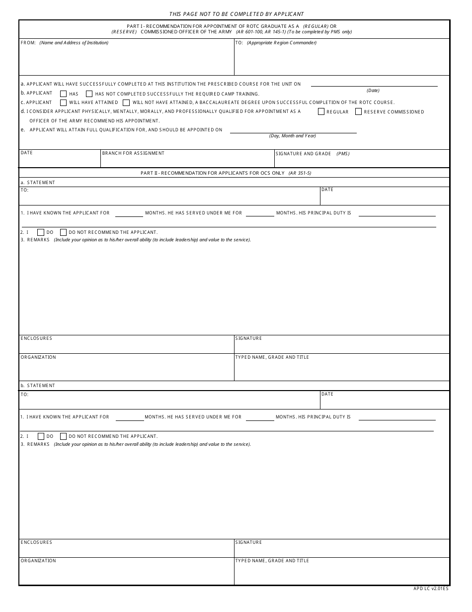 DA Form 61 - Fill Out, Sign Online and Download Fillable PDF ...