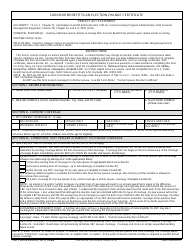 Document preview: DD Form 2656-6 Survivor Benefit Plan Election Change Certificate