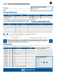 Annual Health and Medical Record Form - Parts a and B - Boy Scouts of America, Page 3