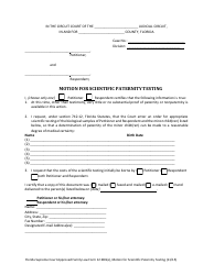 Form 12.983(E) Motion for Scientific Paternity Testing - Florida, Page 3
