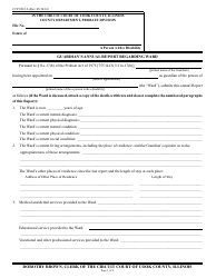 Form CCP0222 Guardian&#039;s Annual Report Regarding Ward - Cook County, Illinois